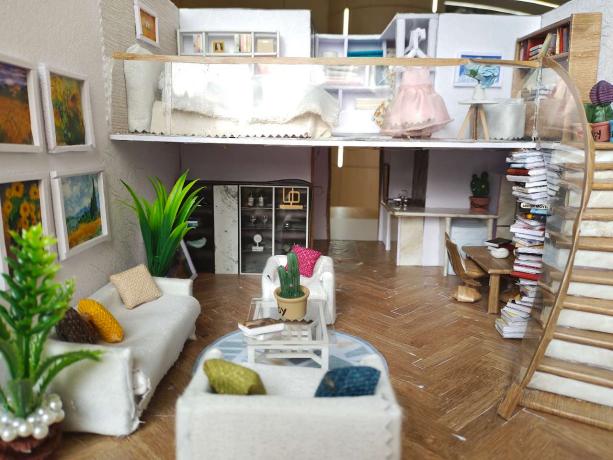 微缩的室内空间 ——22环艺A班《室内模型设计与制作》课程作品展