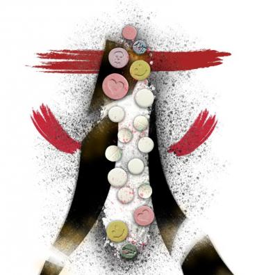 《家破人亡》，荣获高职组一等奖，并同时荣获本科+高职海报组的全场特别大奖